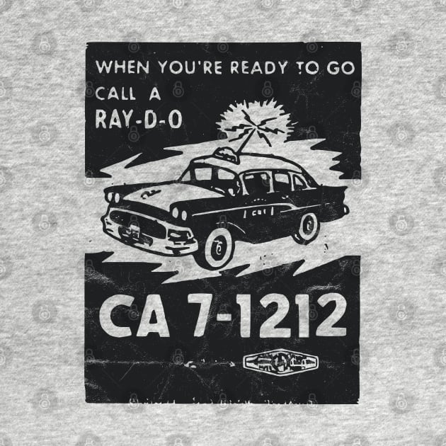 Vintage 1950s Mid-Century Style California Taxi Cab by RCDBerlin